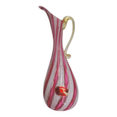 Murano Glass Ewer Vase 1 – Latticino Technique
