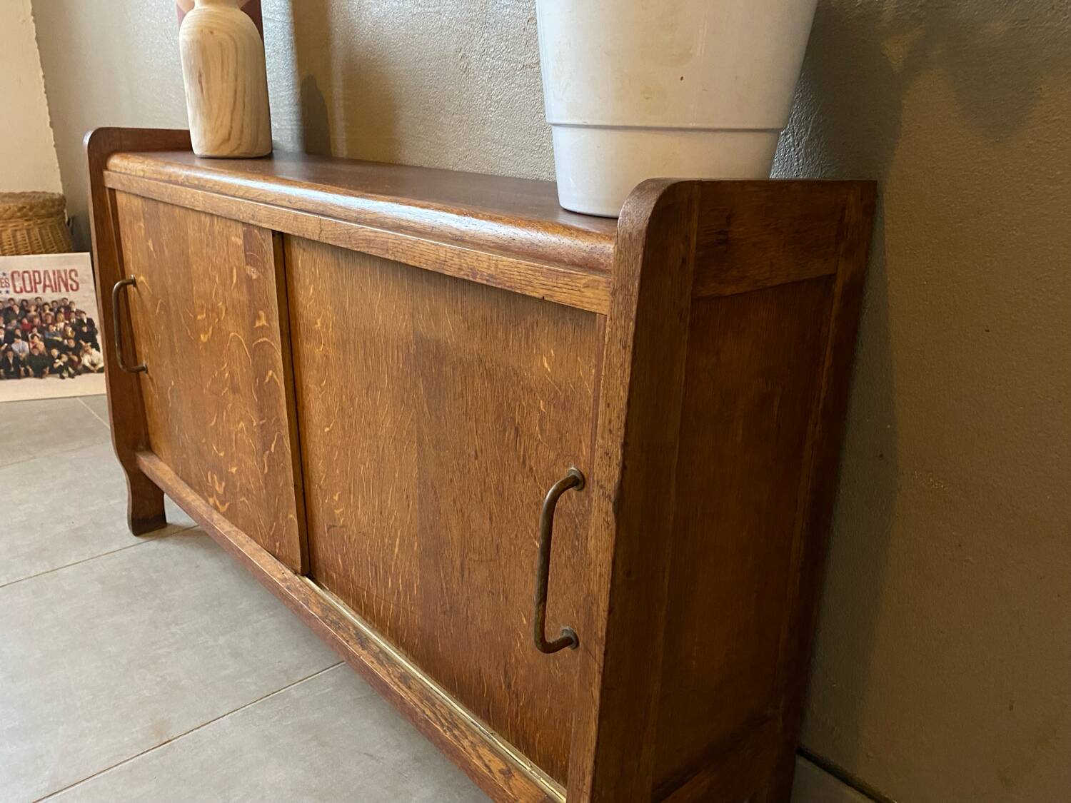 Small vintage wooden storage unit