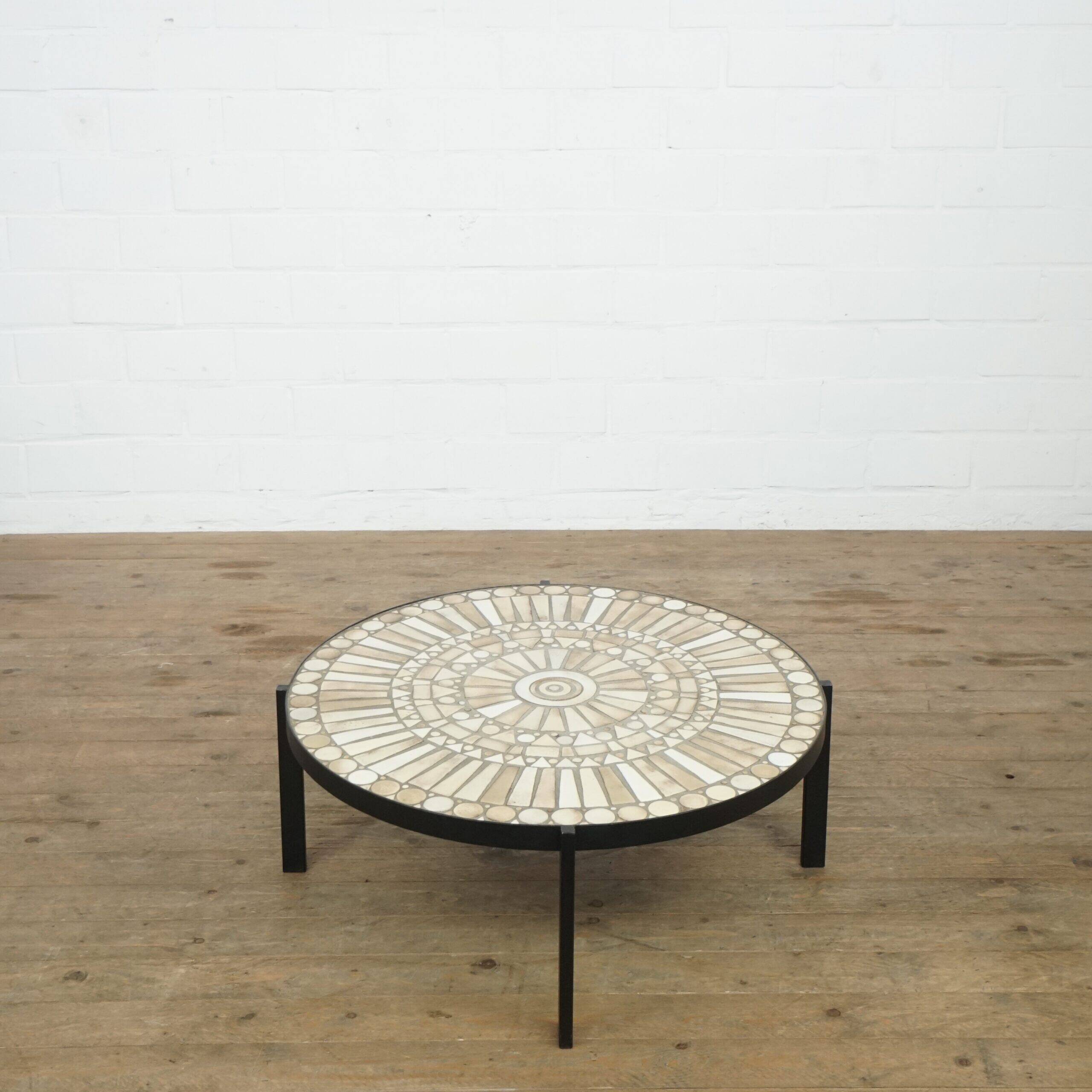 Ceramic coffee table by Lutgart De Meyer 1950s