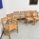 Beech chairs from the 1980s, Sornay.