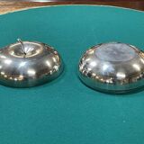 Round apple bonbonnière signed Christofle and attributed to Lino Sabattini.