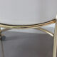 Golden serving table