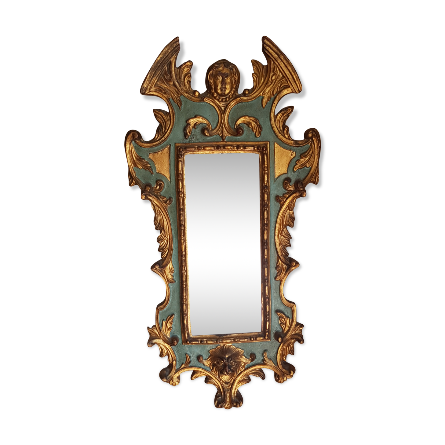Small Italian Baroque mirror 63x32cm