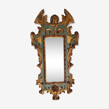 Small Italian Baroque mirror 63x32cm