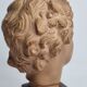 Bust of Bacchus child in patinated terracotta, 21 cm