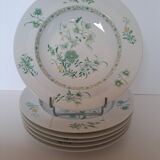 6 deep plates in porcelain by Bernardaud, model Beijing.