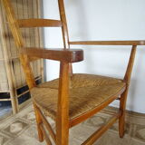 Mulched armchair high backrest