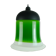 mid century PENDANT LIGHT peill & putzler 1970s green white and clear glass shade model AH 191