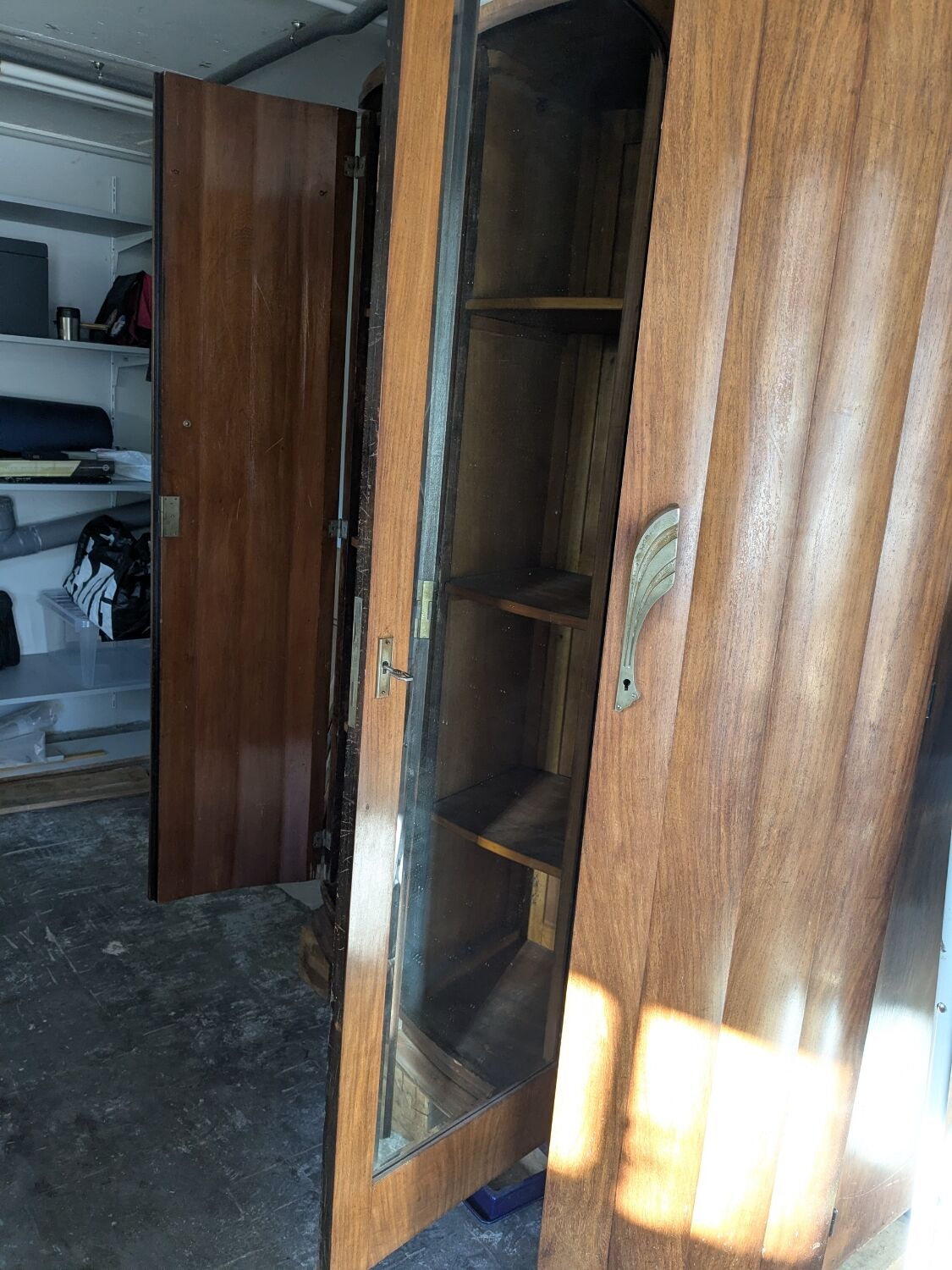 Wardrobe with mirror