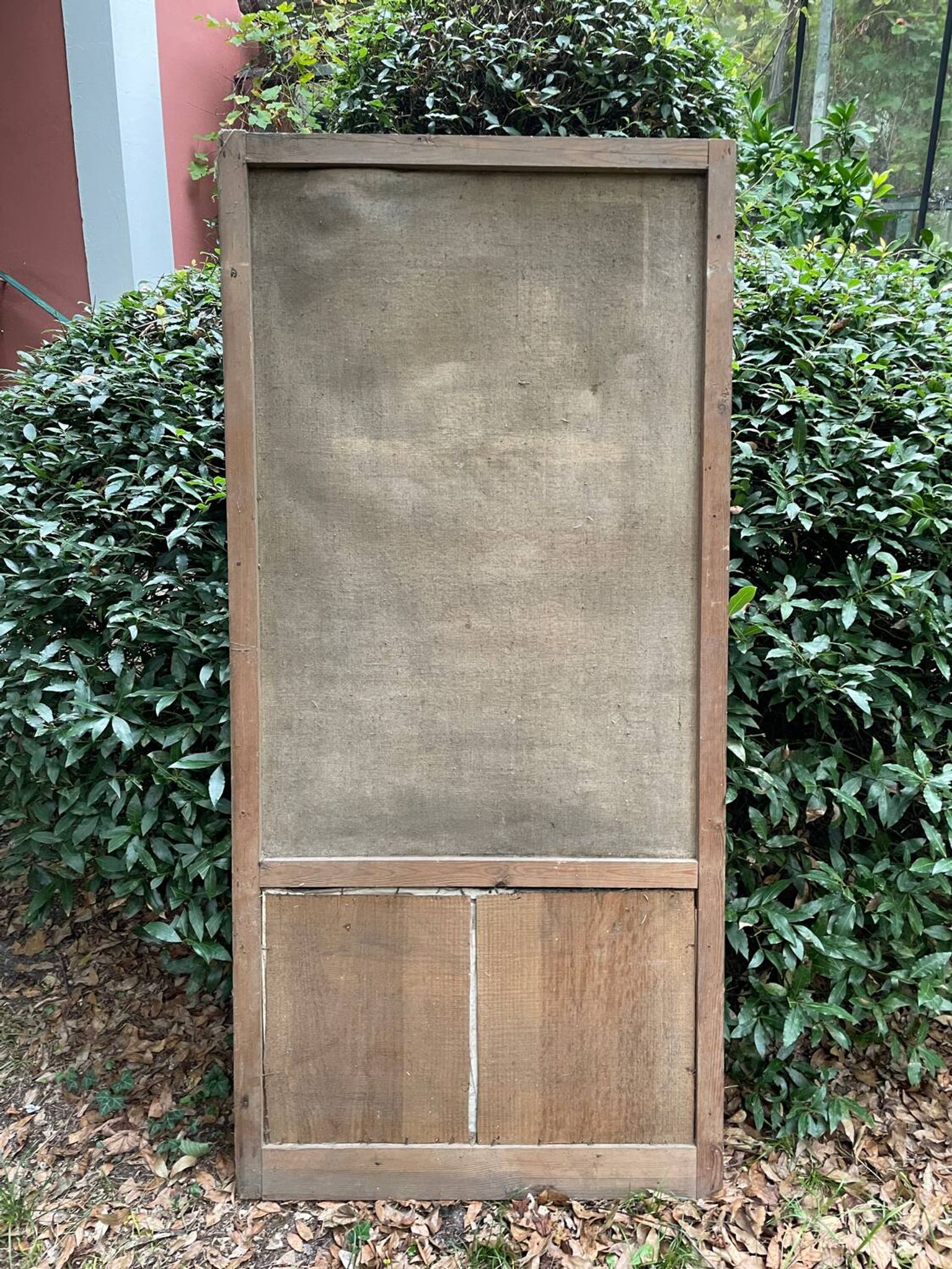 Mantelpiece mirror with bergère