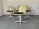 4 La Fonda fiberglass steel dining Chairs by Eames for Herman Miller