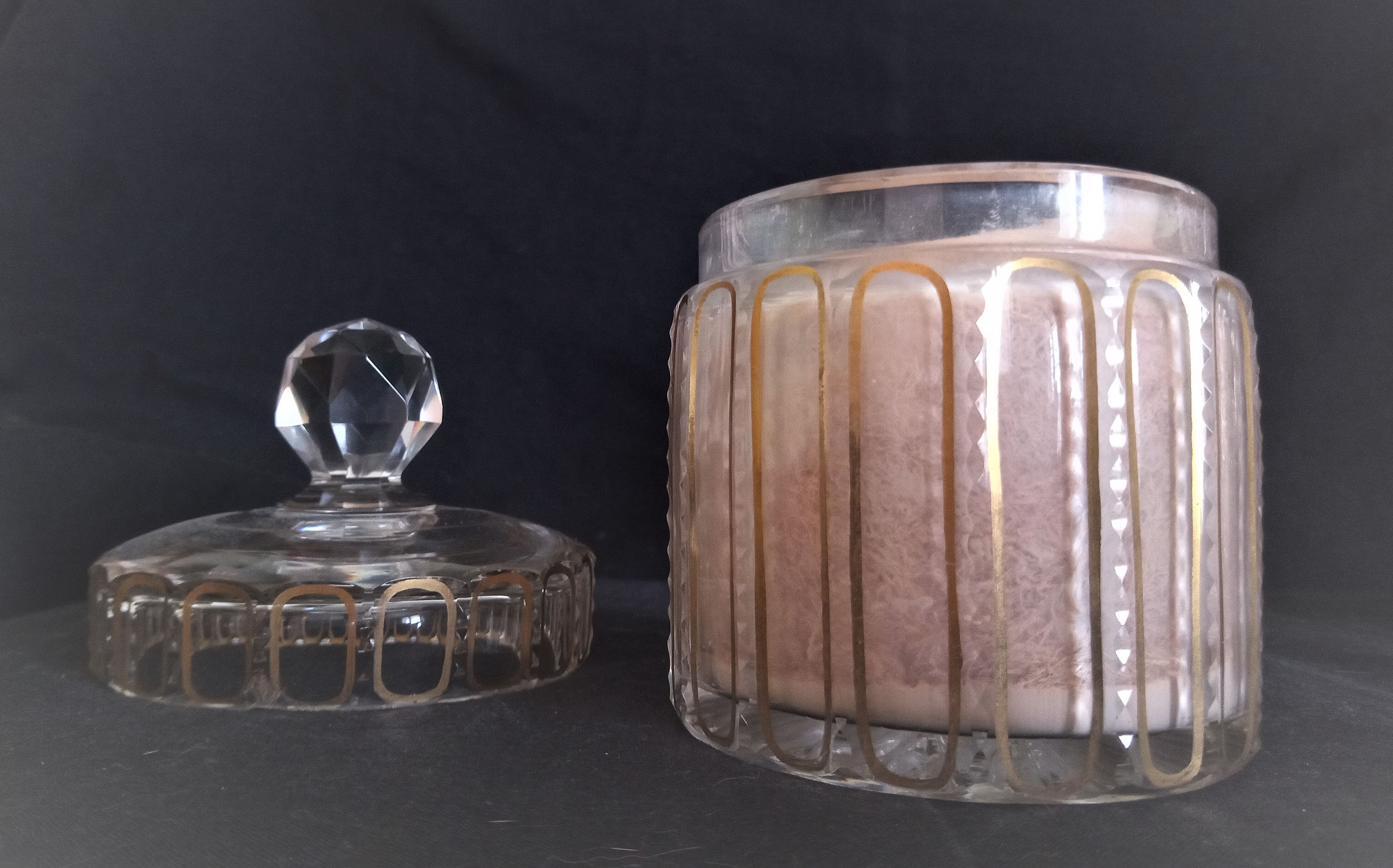 Ensemble de toilette en cristal de Baccarat modèle cannelures (avant 1936)