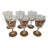 6 Cristal D'arqués wine glasses