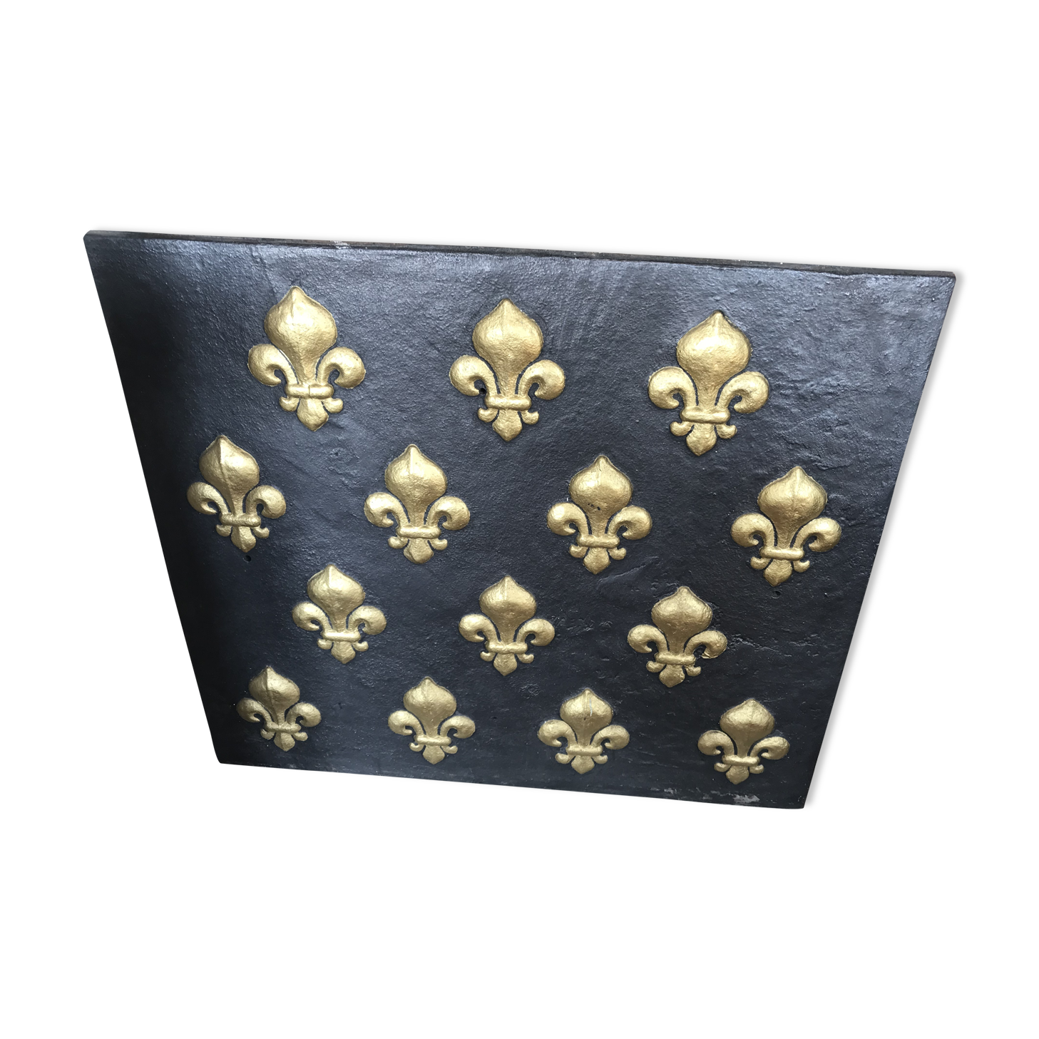 Wooden Woodplate in Fonte decoration Lys