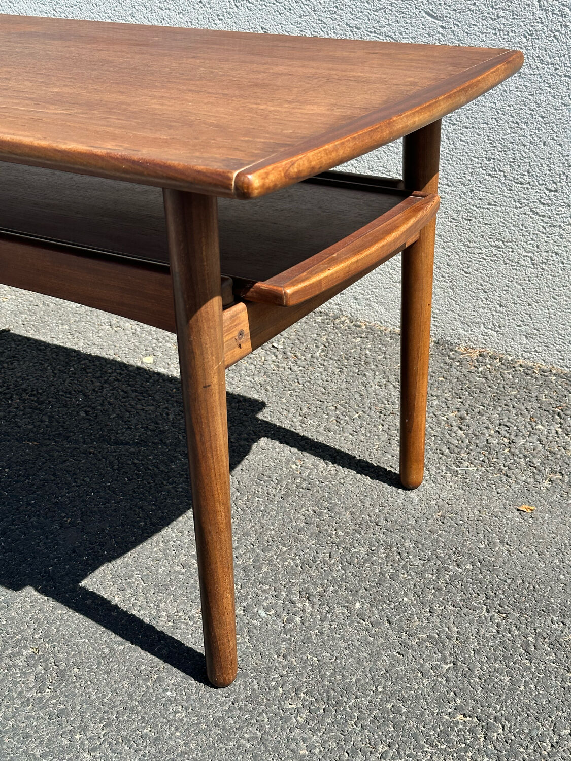 Bramin denmark coffee table, scandinavian teak design from the 60s