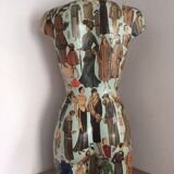 Mannequin Bust of Woman Decorative Art Nouveau Elegant 1920 Handcrafted Design