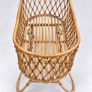 Vintage rattan cradle – 60s/70s