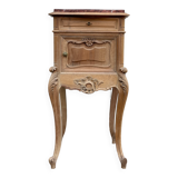 Louis XV bedside table, marble top
