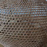 Vintage wicker pendant lamp