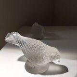 Sculpture of Birds in Molded Glass, Art Deco Bohemian Style, Lalique Sabino