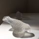 Sculpture of Birds in Molded Glass, Art Deco Bohemian Style, Lalique Sabino