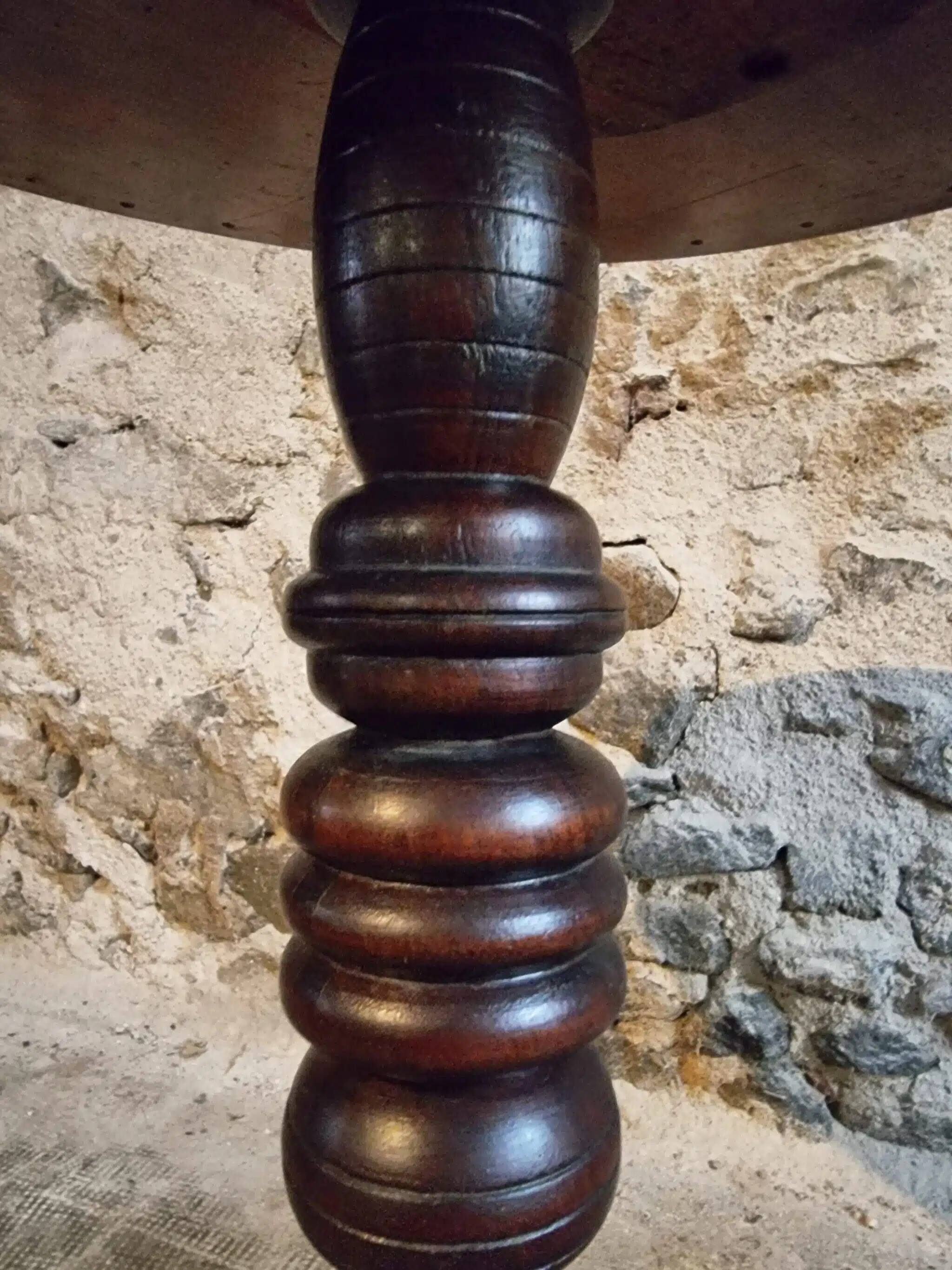 French antique guéridon (pedestal table), 19th century