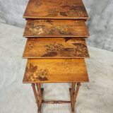 Set of 4 nesting tables Art Nouveau 1930s