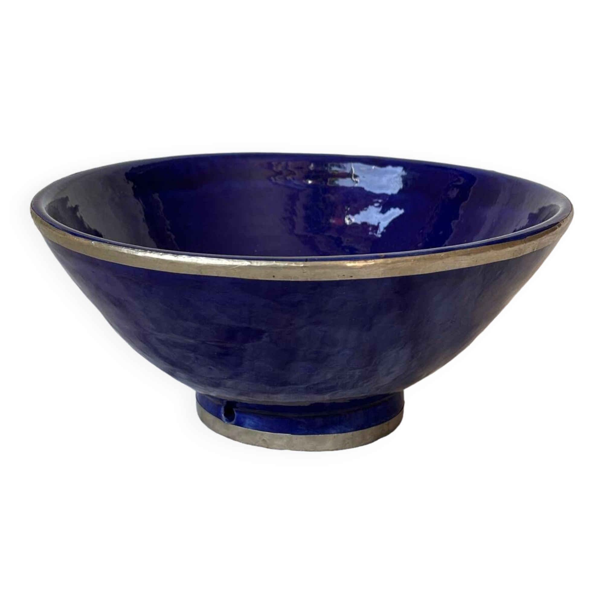 Artisanal terracotta salad bowl