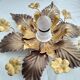 Ceiling lamp golden flowers