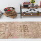 3x12 brown & beige vintage runner rug 100x360cm