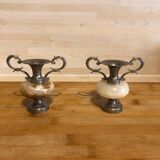 Onyx and pewter amphora