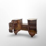 Italian art deco walnut console table, 1930s.