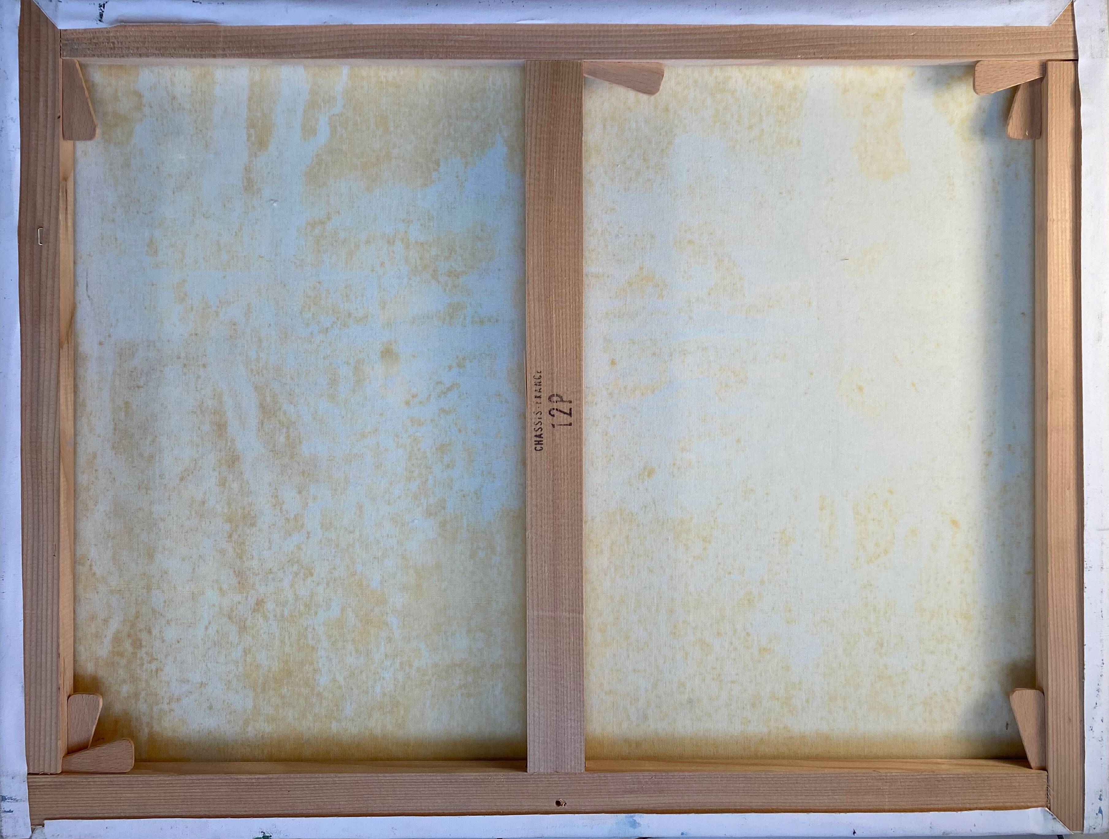 HST painting "Riverside" Marine Normandy / Brittany by Robert Leboucher