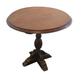 Round table/ gueridon in art deco chene