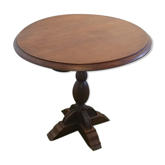 Round table/ gueridon in art deco chene