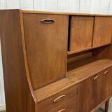 Buffet bar en teck anglais des années 70