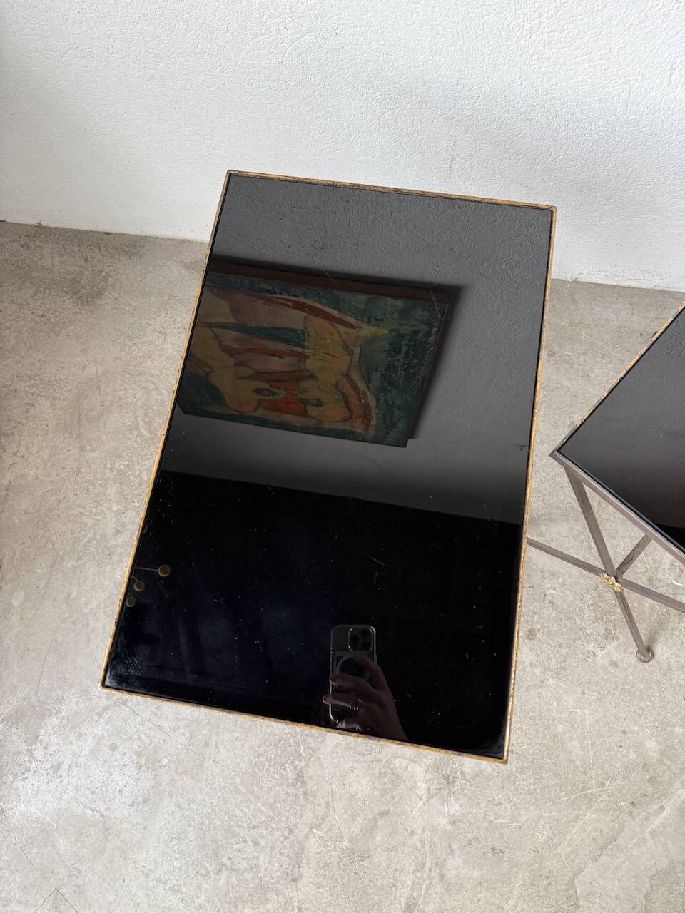 Adnet 1950s nesting tables trio