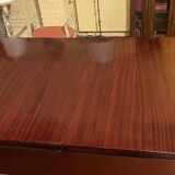 Extensible Louis XVI dining table in period Directoire mahogany.