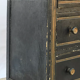 Commode en bois laqué noir