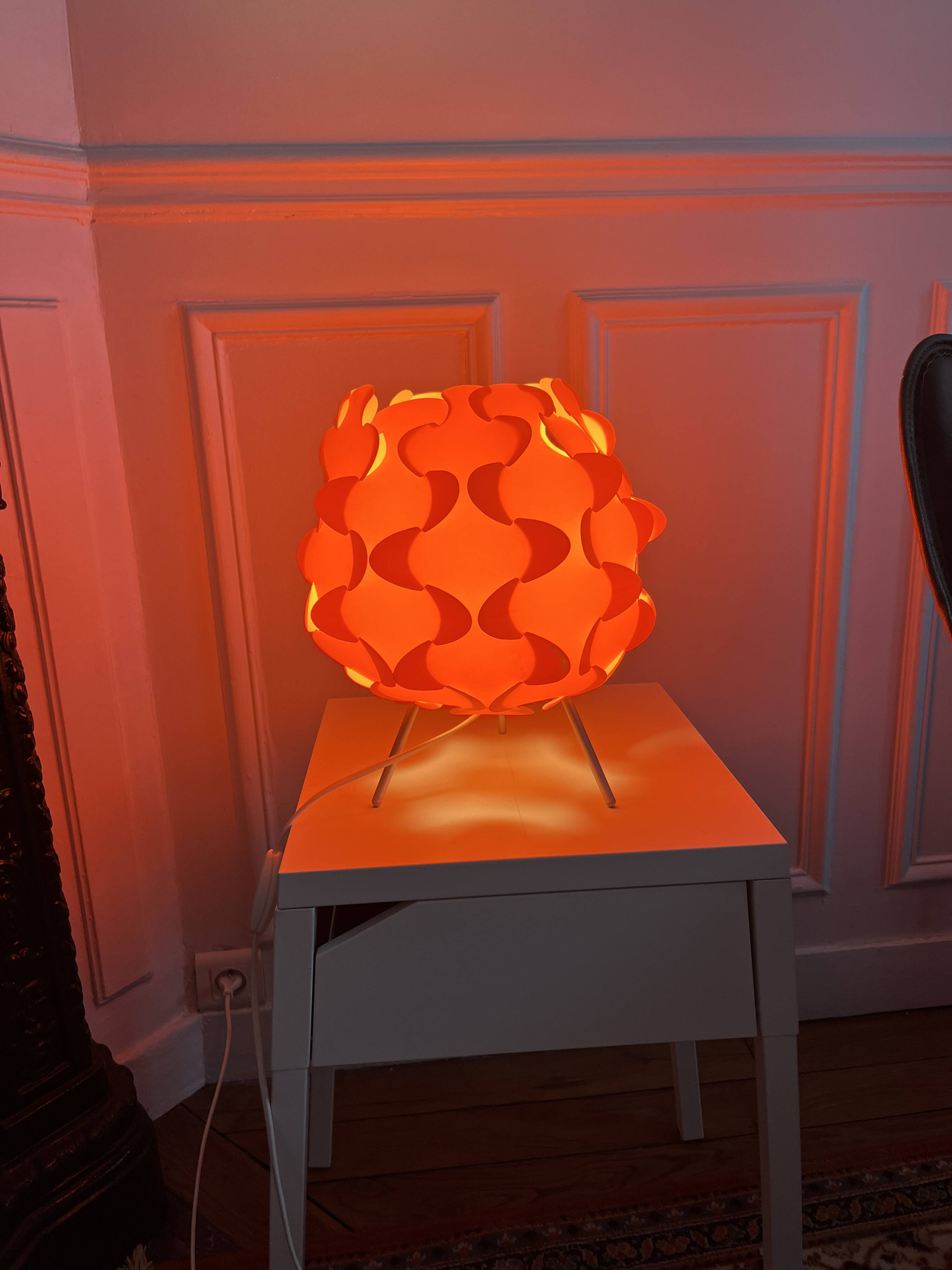 Lampe Ikea Fillsta vintage orange