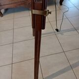 Geometric Tripod Lamp Wood and Brass