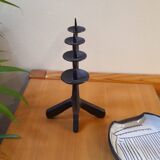 Brutalist wrought iron candlestick, 1960s