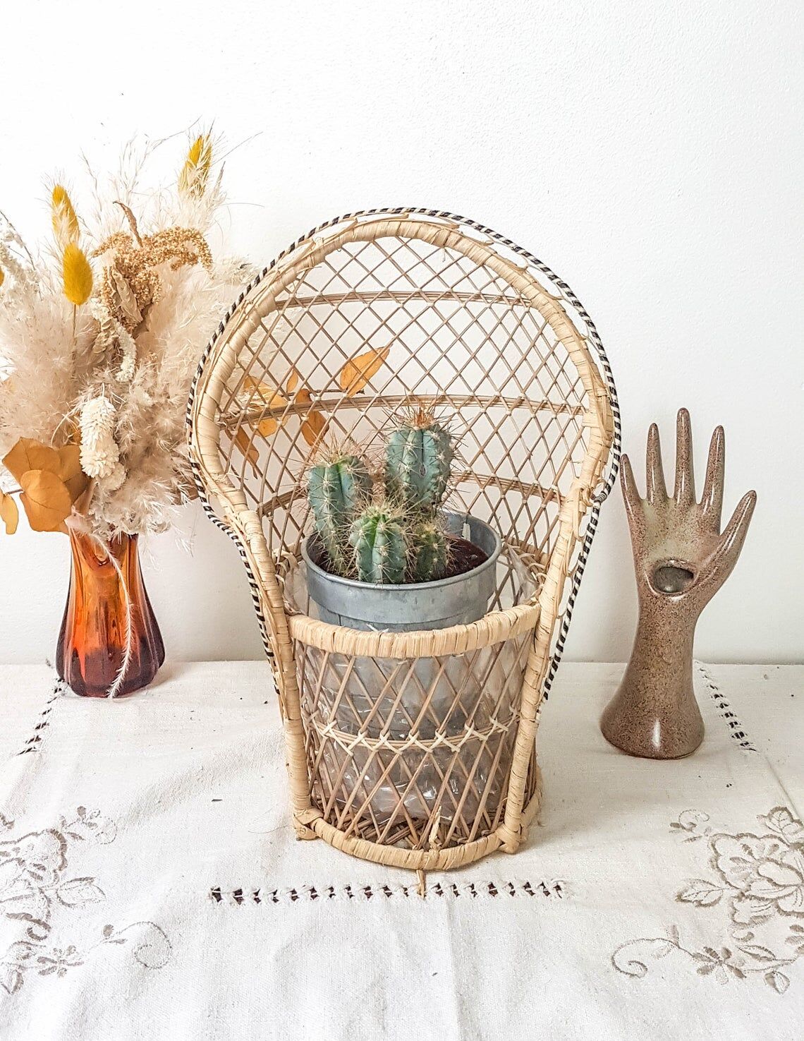 Emmanuelle miniature rattan chair