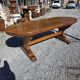 Solid oak farmhouse table, 220×90cm