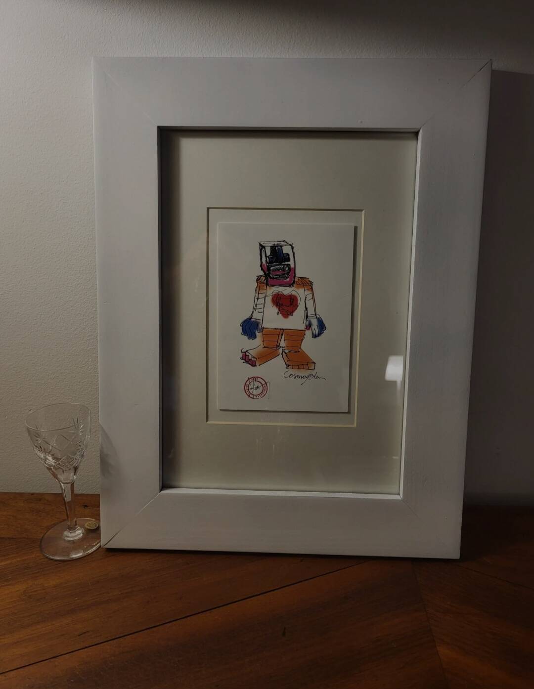 Carte d'art Cosmogolem, Géant de l'espoir, Koen Vanmechelen, kunstkaart