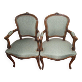 Fauteuils cabriolets style Louis XV