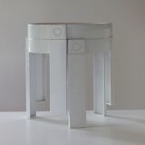 Pair of tables design Holland in white plastic