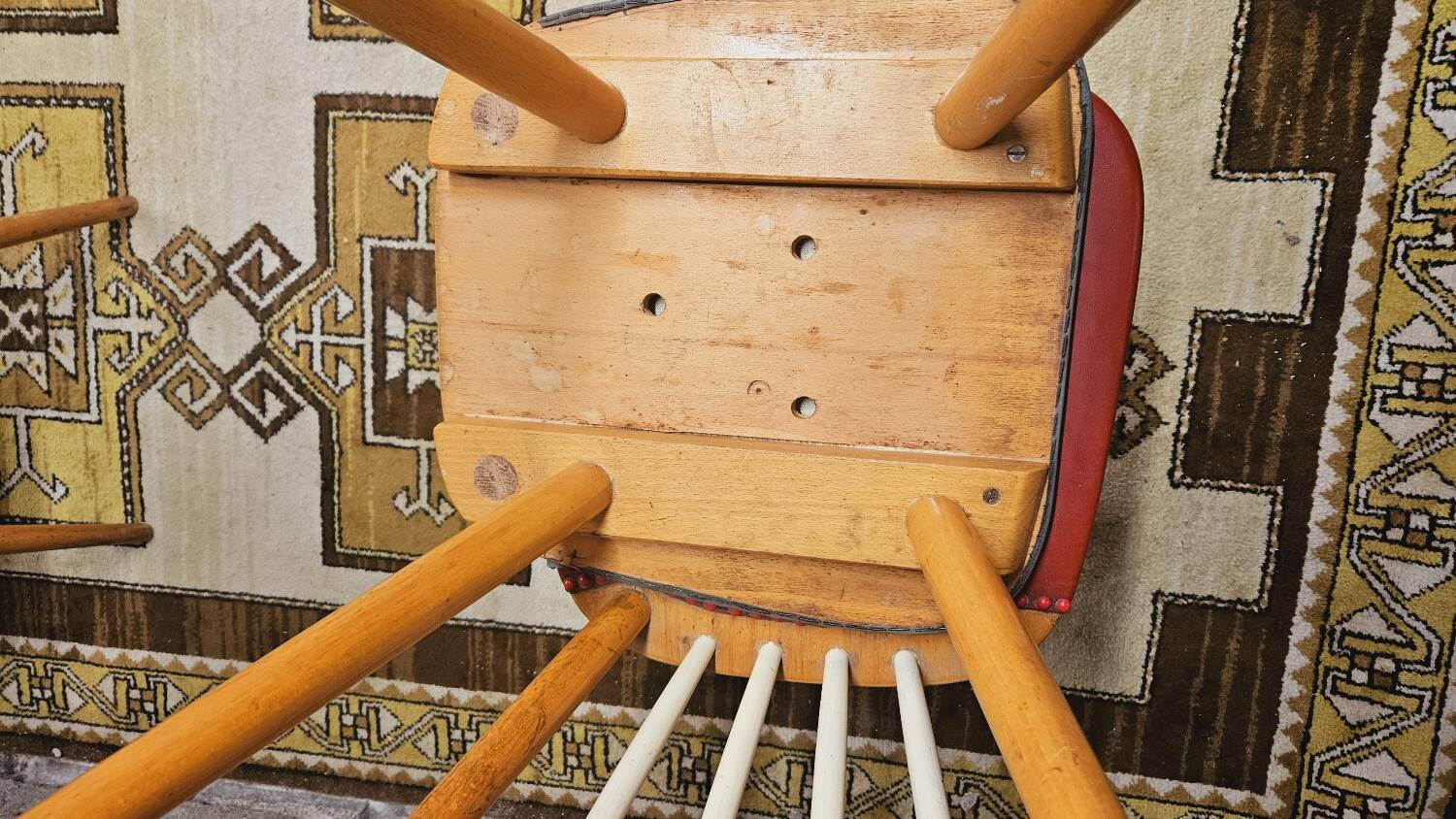 Set of 4 chairs with bars 1960