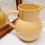 Straw yellow pitcher