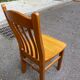 4 Scandinavian solid wood chairs 1970